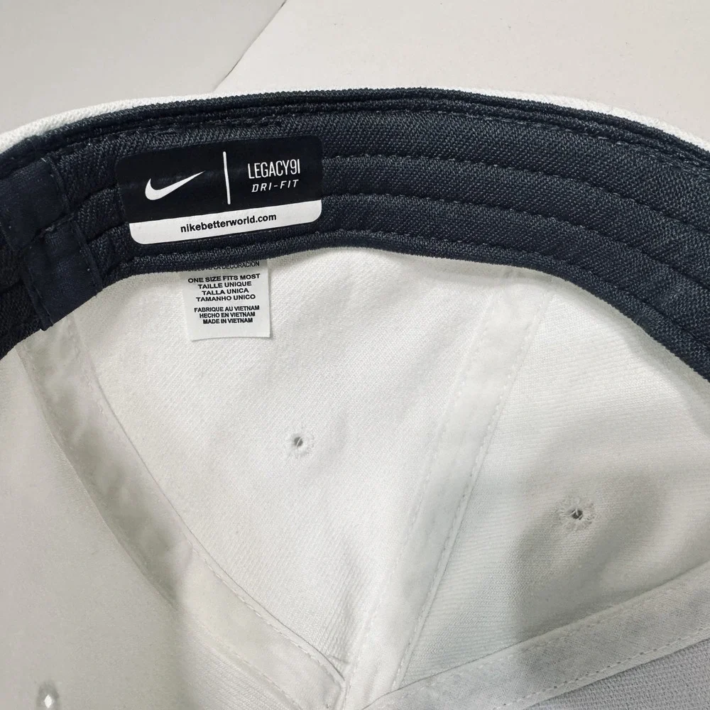 Nike Baylor Bears Fitted Baseball‎ Cap Hat White Green BU Logo Legacy 91